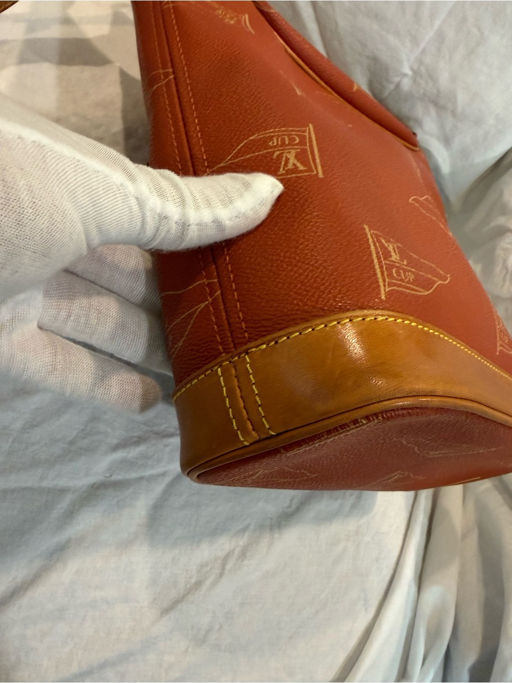 Vintage Louis Vuitton Cup Le Touquet Shoulder Bag In Red - Limited America’s Cup - Picture 8 of 16
